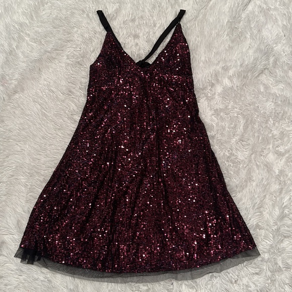 Free People | size small | gold rush mini sequins dress - Picture 9 of 15